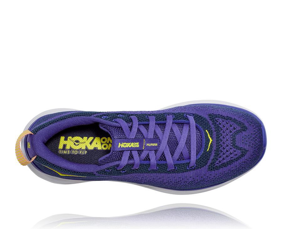 Running Shoes Womens - Hoka One One Hupana Flow - Blue/White - DYXHTQO-32